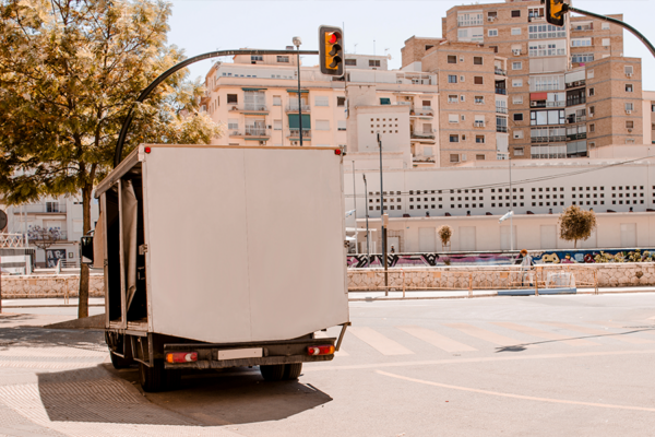 tarjeta de transporte de camiones